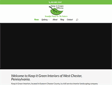 Tablet Screenshot of keepitgreeninteriors.com